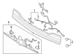 Lincoln Bumper Reflector Diagram - JL7Z-13A565-E