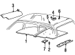2002 Lincoln Navigator Sun Visor Diagram - YL1Z-7804104-AAC