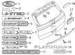 Ford Police Interceptor Utility Emblem Diagram - CL3Z-9942528-C