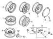 Ford F-150 Wheel Cover Diagram - HL3Z-1130-A