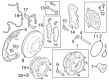 Ford F-250 Super Duty Brake Backing Plate Diagram - PC3Z-2K005-B