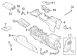 2022 Ford Bronco Sport Center Console Base Diagram - M1PZ-78045A36-AB