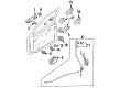 1997 Ford Aspire Door Latch Assembly Diagram - F4BZ6121812A