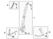 2022 Ford Expedition Seat Belt Diagram - JL1Z-78611B09-AL