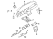 2008 Ford Mustang Steering Column Cover Diagram - 8R3Z-6304459-AC