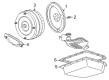 Mercury Automatic Transmission Filter Diagram - F6AZ-7A098-A
