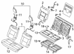 2020 Lincoln Aviator Seat Cushion Diagram - LC5Z-7866801-C