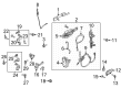 Lincoln Front Door Striker Diagram - 5L3Z-18265A04-A