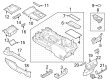 Ford F-150 Lightning Center Console Base Diagram - NL3Z-15045A36-CA