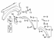 Ford F-250 Super Duty Mud Flaps Diagram - HC3Z-16A586-AA