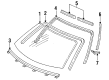 Mercury Tracer Weather Strip Diagram - F7CZ-5403110-AA
