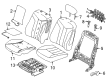 2010 Mercury Milan Seat Cushion Diagram - 9N7Z-54632A23-A