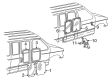 1999 Ford E-150 Econoline Weather Strip Diagram - F2UZ-15262A80-A