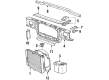 Mercury Grand Marquis Air Deflector Diagram - D9AZ8349A
