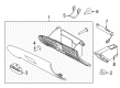 2007 Mercury Milan Glove Box Diagram - AE5Z-5406010-AA