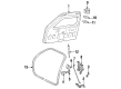 1994 Mercury Sable Door Latch Assembly Diagram - F3DZ7443150A