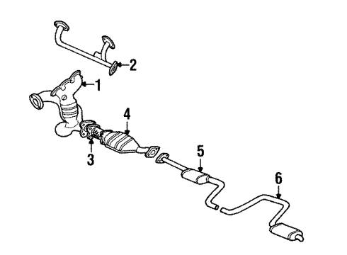 F8RZ-5230-FM Ford Front Muffler, Rear