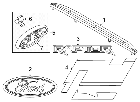 N1WZ-14A412-AX Ford Wiring Assembly - Tailgate