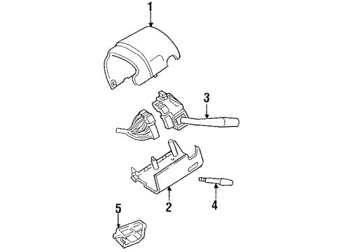 XF5Z-13K359-CA Ford Turn Signal Switch