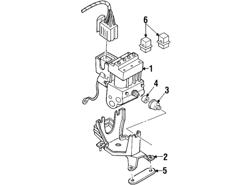 Ford XF5Z-2C257-BA Modulator Valve XF5Z-2C257-BA Ford Modulator Valve