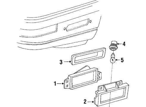 E9SZ15A455D Ford Cornering Lamp Bracket, Driver Side
