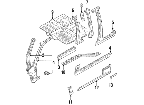F2CZ6110177A Ford Molding, Driver Side