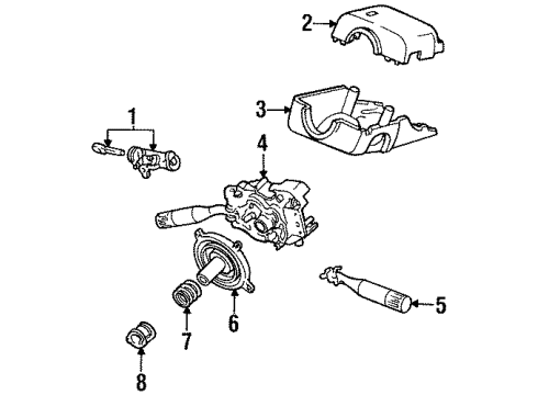 Ford F4CZ13K359C Turn Signal Switch, Front F4CZ13K359C Ford Turn Signal Switch, Front