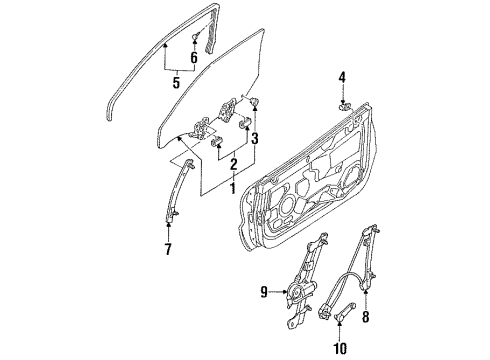F32Z6122380B Ford Window Guide