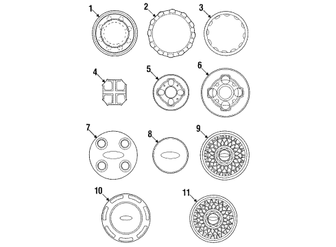 E1FZ1210A Ford Trim Ring