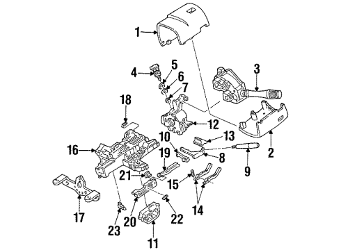 F4SZ11654A Ford Headlamp Switch