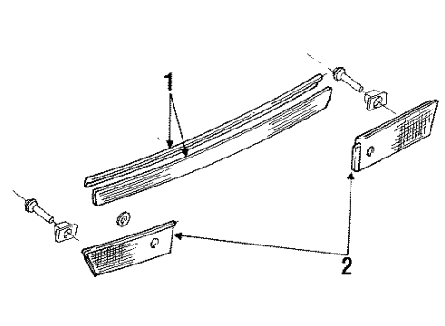 F3CZ13A565G Ford Reflector, Driver Side