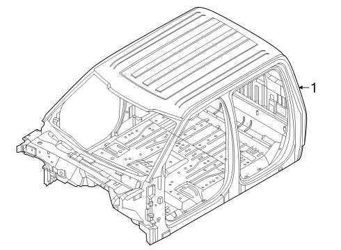 Ford RL3Z-16001B24-C CAB ASY - TRIMMED - PRIMED RL3Z-16001B24-C Ford CAB ASY - TRIMMED - PRIMED