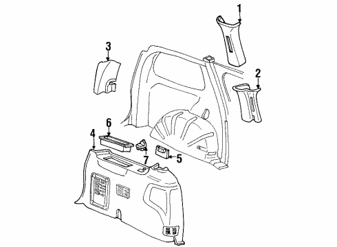 Ford YF2Z-1731013-AAB Lower Trim Panel, Driver Side YF2Z-1731013-AAB Ford Lower Trim Panel, Driver Side