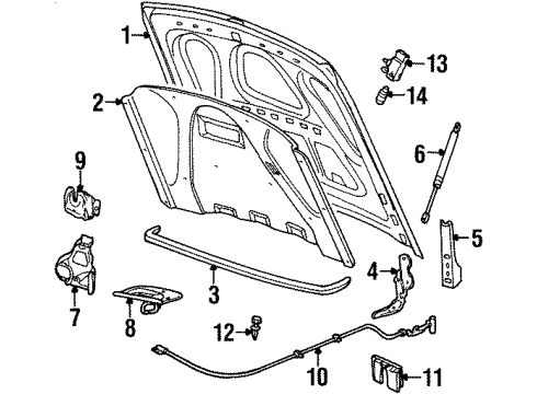 Ford F8VZ-16892-AA Safety Catch F8VZ-16892-AA Ford Safety Catch