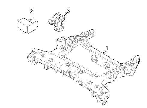 Ford NK4Z-5035-G Cross Member Assembly NK4Z-5035-G Ford Cross Member Assembly