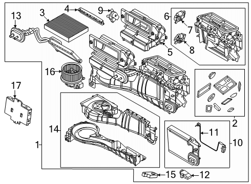 Ford MB3Z-18D654-A Kit - Hardware MB3Z-18D654-A Ford Kit - Hardware