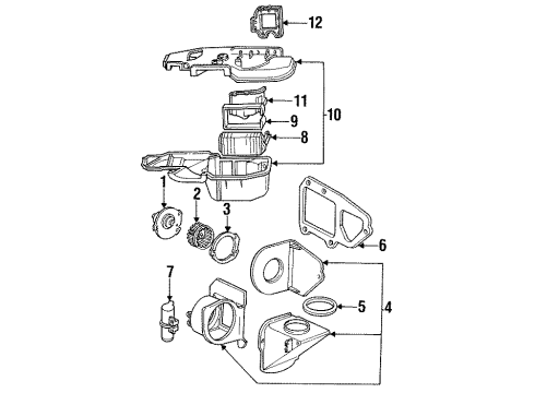 F49Z19805A Ford Blower Motor