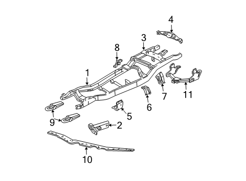 1L5Z-17B790-AA Ford Trailer Hitch Plate, Front