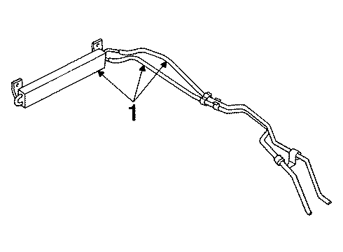 XS8Z-3D746-MA Ford Power Steering Cooler