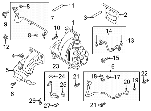 Ford MB3Z-9G488-B Mounting Assembly MB3Z-9G488-B Ford Mounting Assembly