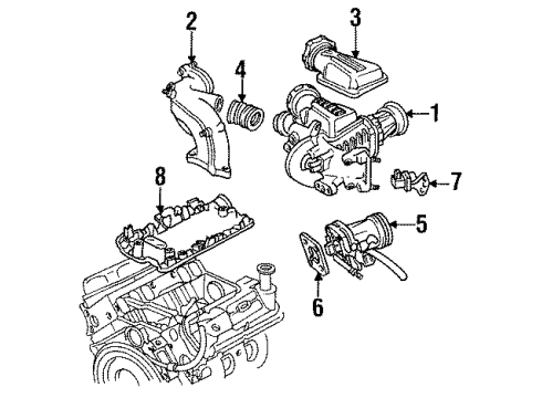F4ZZ-9433-A Ford Manifold Gasket