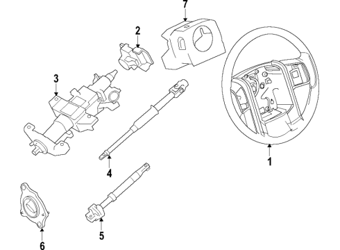 SL1Z-3600-DB Ford Wheel Assembly - Steering