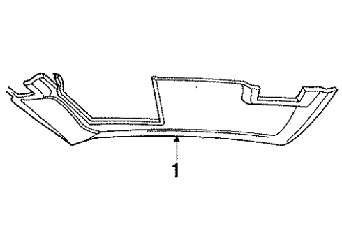 Ford F6SZ6304104AAV Visor, Passenger Side F6SZ6304104AAV Ford Visor, Passenger Side