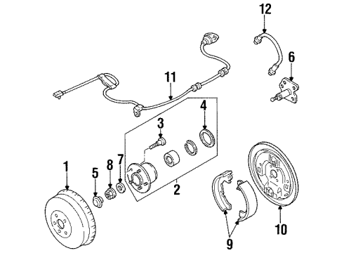 XF5Z-2261-AA Ford Wheel Cylinder, Rear
