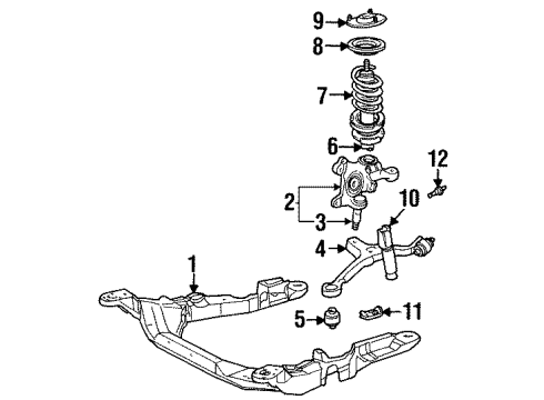 F6DZ-5400396-A Ford Suspension Crossmember Upper Insulator