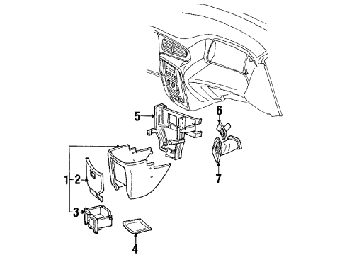 Ford 1F2Z-1613511-AA Utility Box Support 1F2Z-1613511-AA Ford Utility Box Support