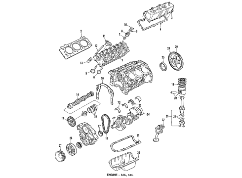 F2DZ6E078A Ford Overhaul Gasket Set