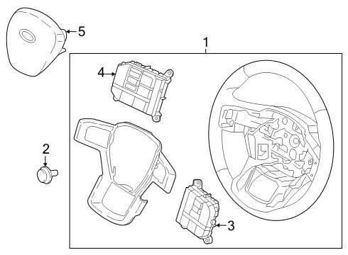 Ford RC3Z-3600-HA Wheel Assembly - Steering RC3Z-3600-HA Ford Wheel Assembly - Steering