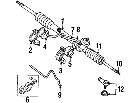 F7CZ-3E552-AA Ford Gear Assembly Mount Bracket, Rubber