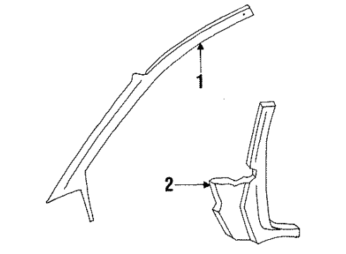 Ford FOSZ6313209A Sill Plate, Driver Side FOSZ6313209A Ford Sill Plate, Driver Side